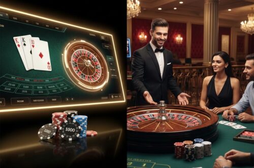 Perbedaan table games dan live casino dengan akses Hokijoss Login