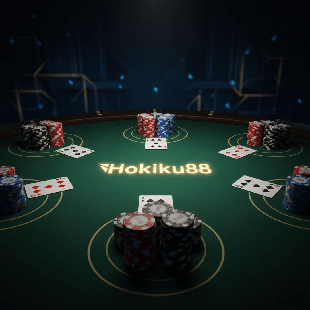Ilustrasi banner untuk Hokiku88, situs poker terpercaya No. 1 Indonesia